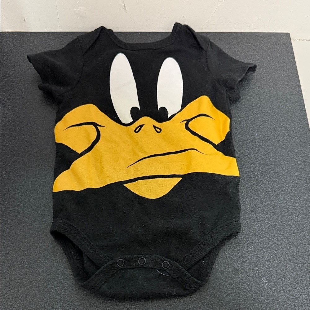 Warner Bros. Black and Yellow Daffy Duck Bodysuit